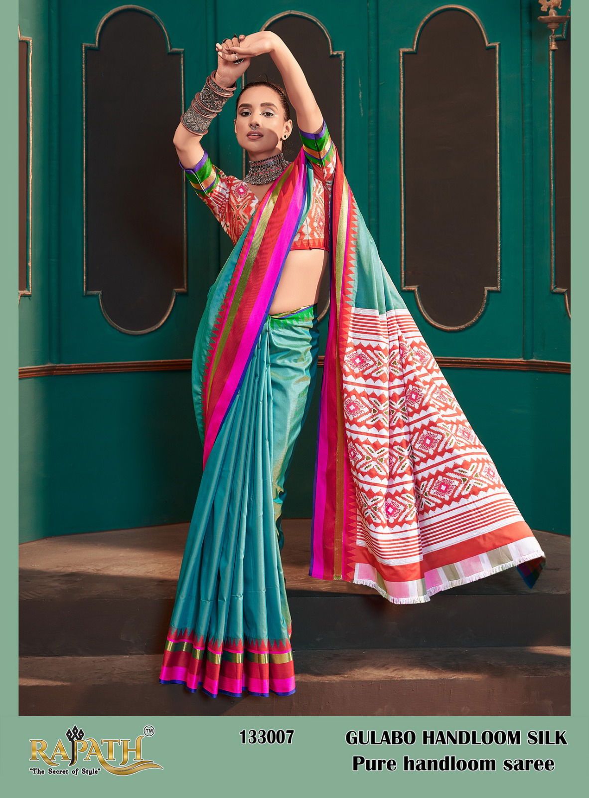 Gulabo Rajpath 133001-133008 Printed Sarees Catalog